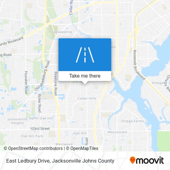 East Ledbury Drive map
