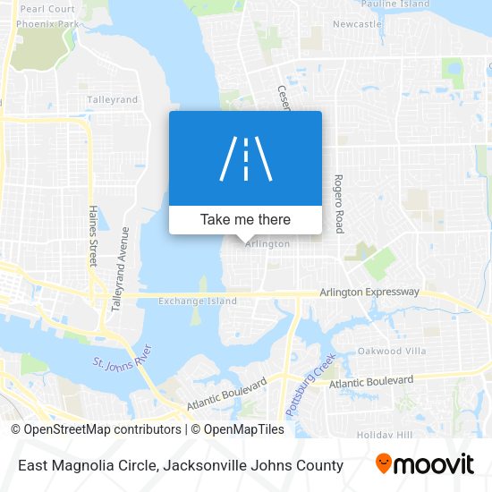 East Magnolia Circle map
