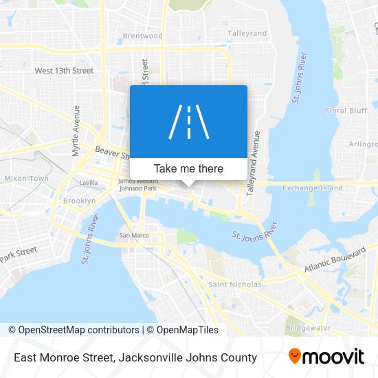 East Monroe Street map