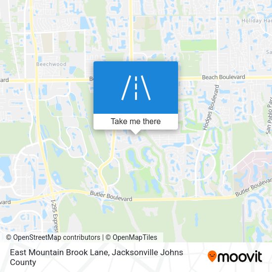 Mapa de East Mountain Brook Lane