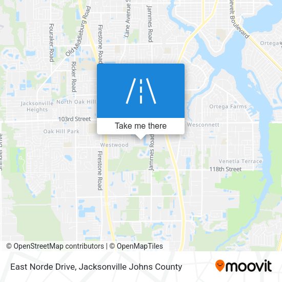 East Norde Drive map