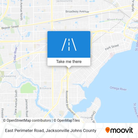 East Perimeter Road map