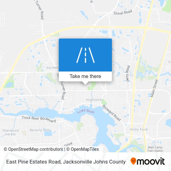 East Pine Estates Road map