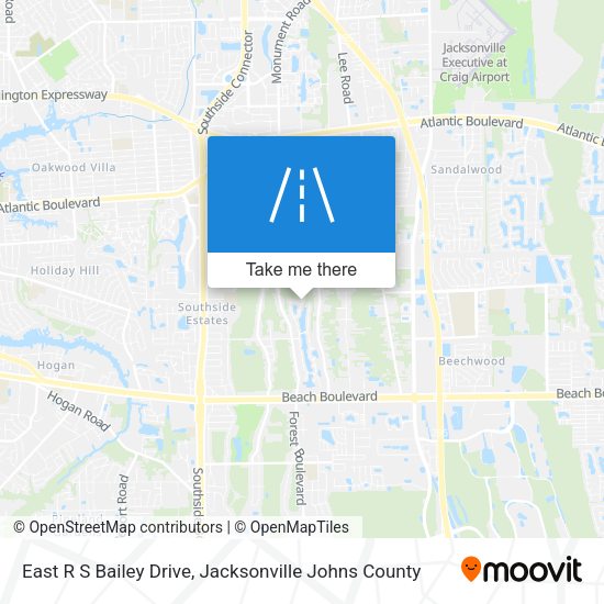 East R S Bailey Drive map