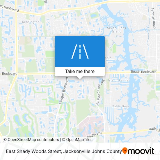 Mapa de East Shady Woods Street