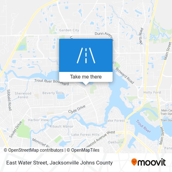 East Water Street map