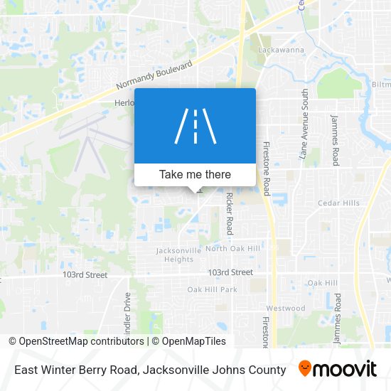 East Winter Berry Road map