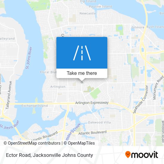 Ector Road map