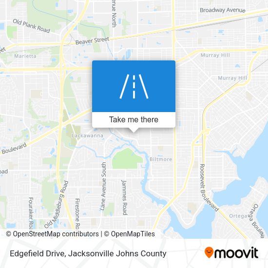 Edgefield Drive map
