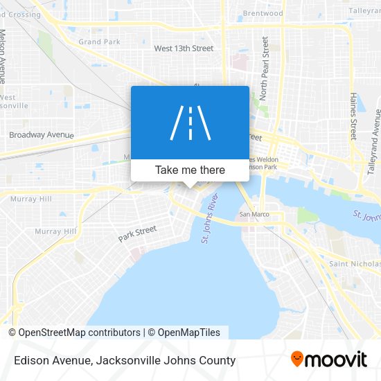 Edison Avenue map