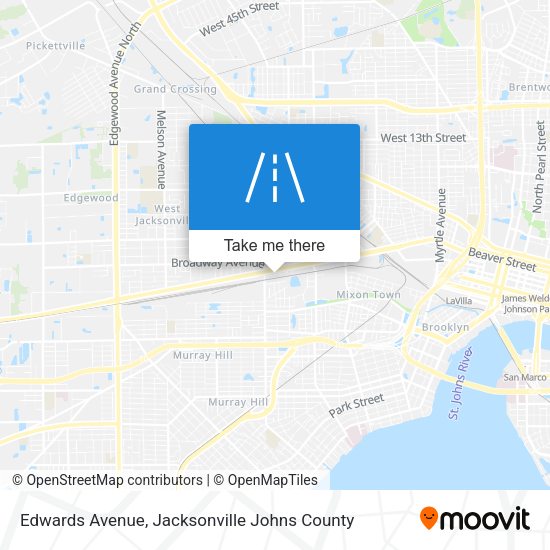 Edwards Avenue map