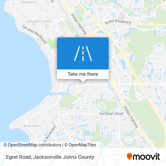 Mapa de Egret Road