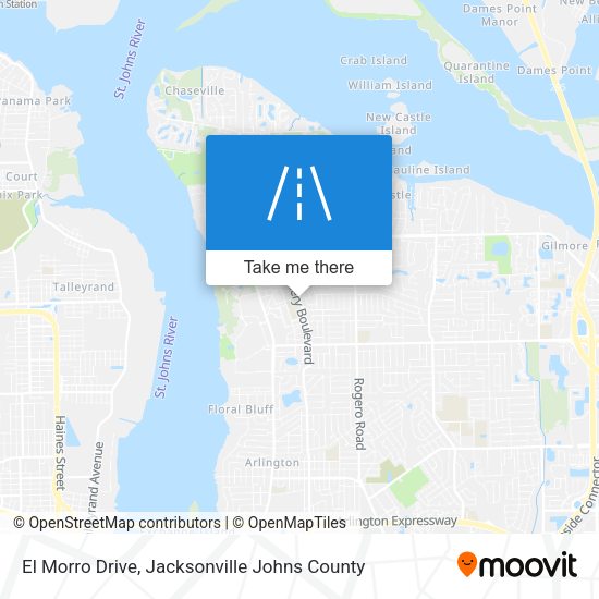 El Morro Drive map