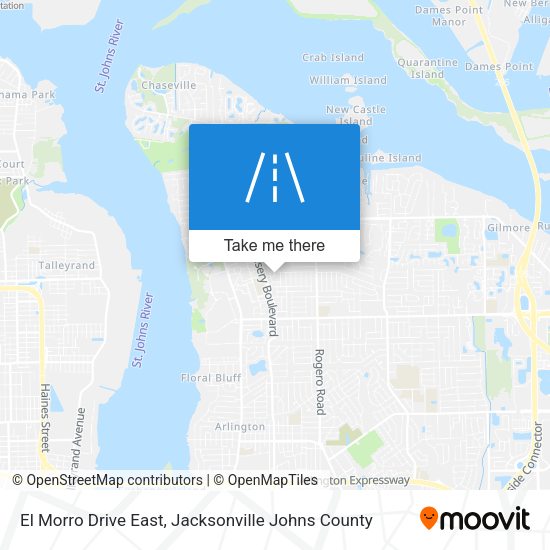 El Morro Drive East map