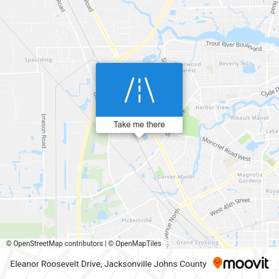 Eleanor Roosevelt Drive map