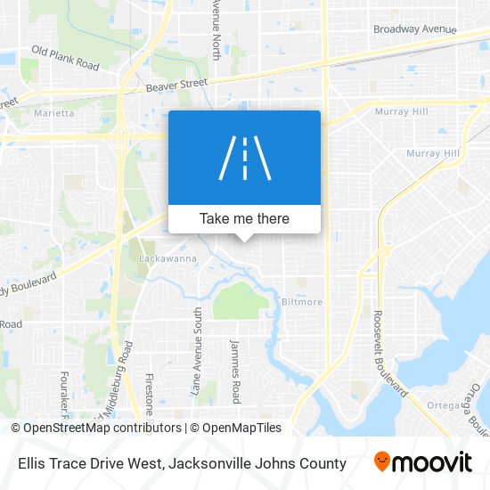 Ellis Trace Drive West map