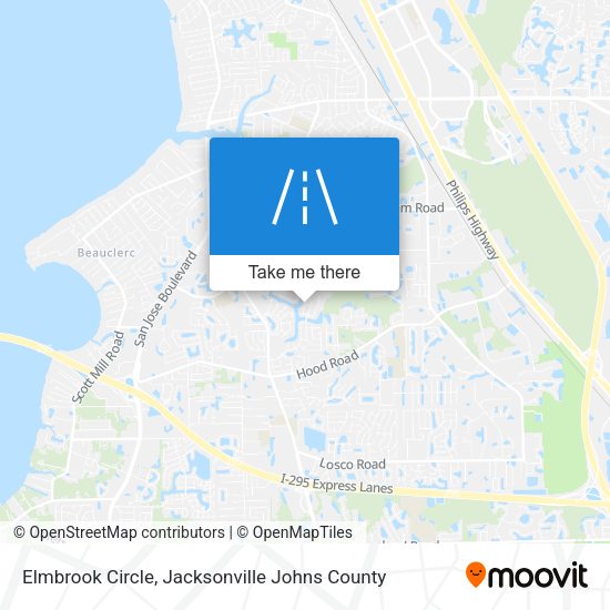 Elmbrook Circle map