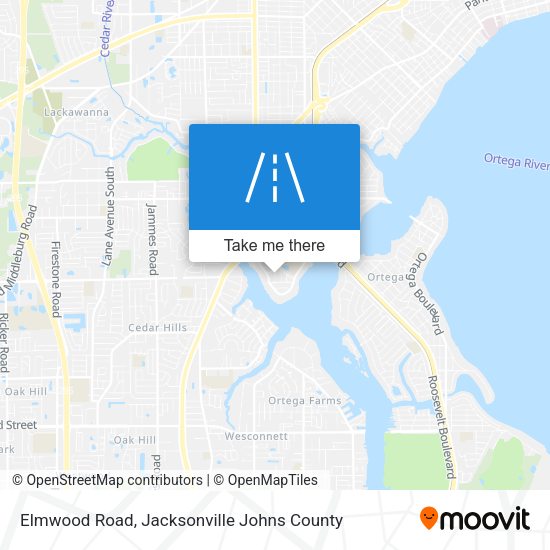 Elmwood Road map
