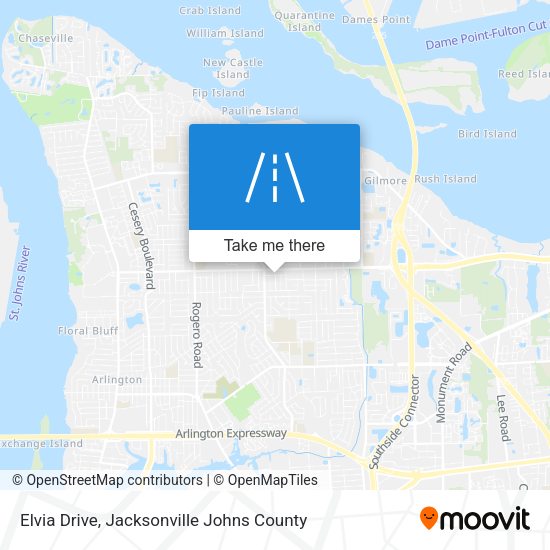 Elvia Drive map