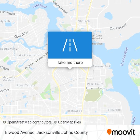 Mapa de Elwood Avenue