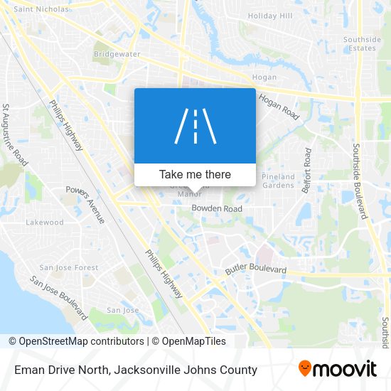 Mapa de Eman Drive North