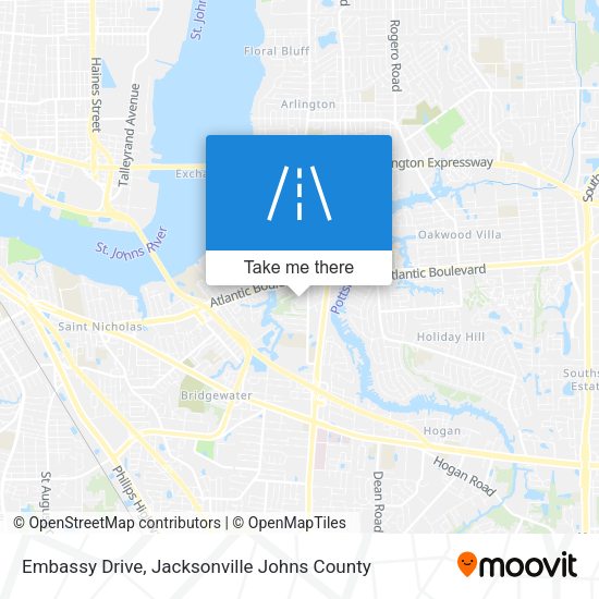 Embassy Drive map