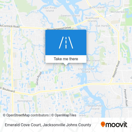 Emerald Cove Court map