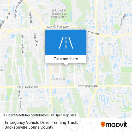 Emergency Vehicle Driver Training Track map