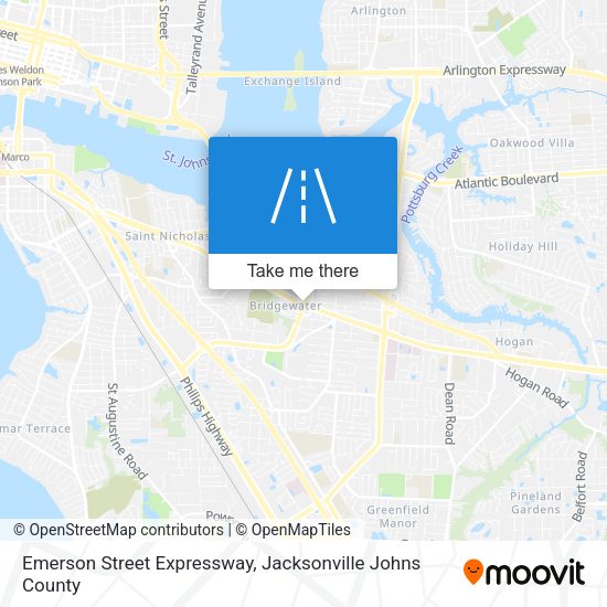 Emerson Street Expressway map