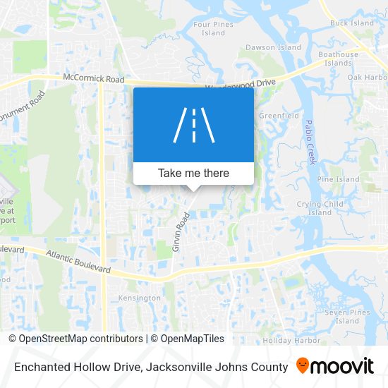 Enchanted Hollow Drive map