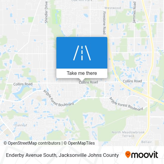 Enderby Avenue South map