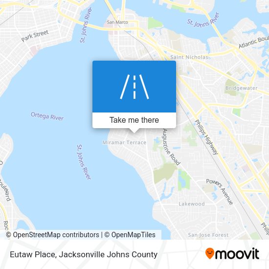 Eutaw Place map