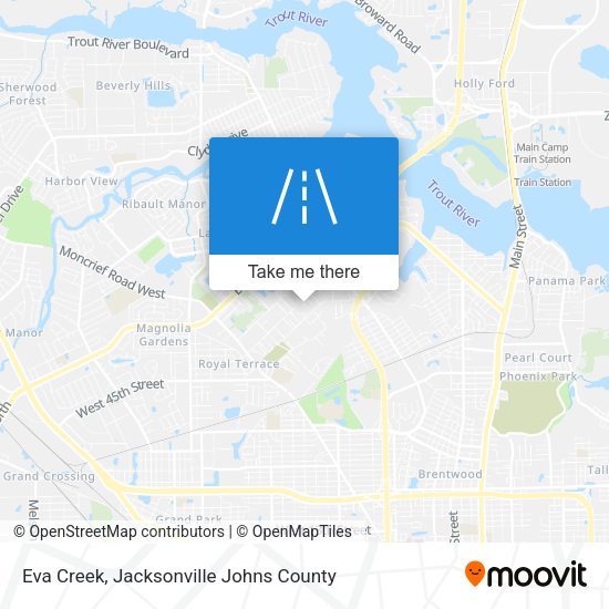Mapa de Eva Creek