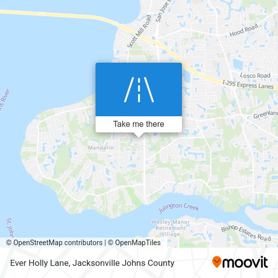 Ever Holly Lane map