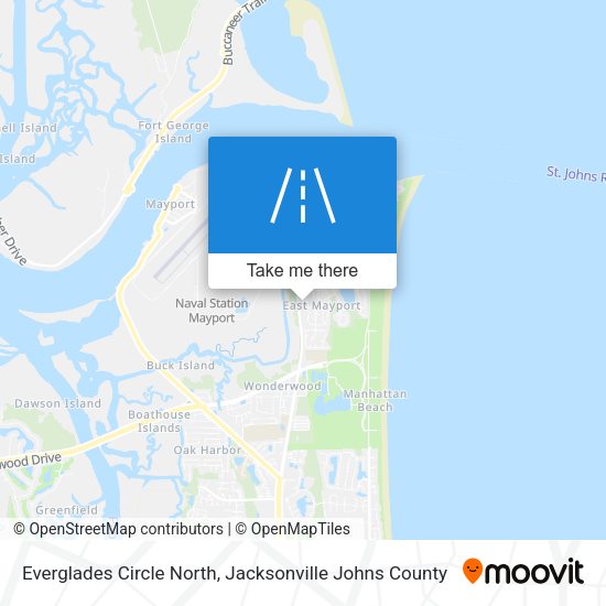 Mapa de Everglades Circle North