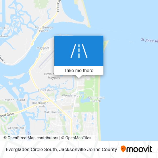 Mapa de Everglades Circle South