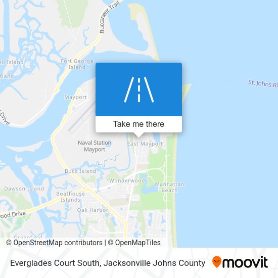 Everglades Court South map