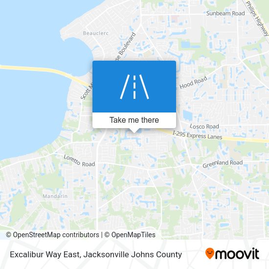 Excalibur Way East map