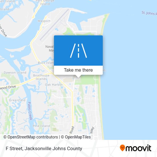 F Street map