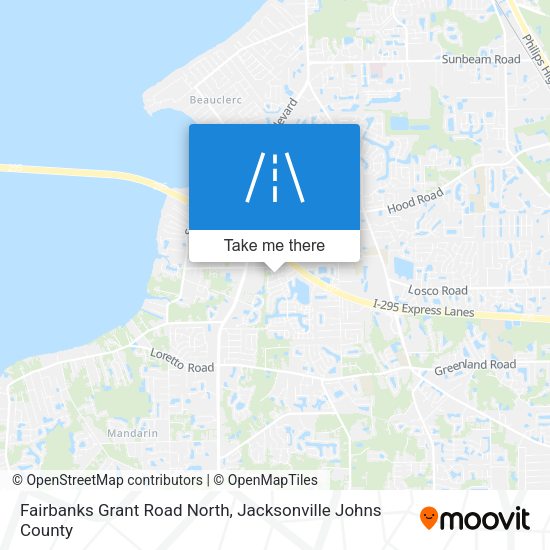 Fairbanks Grant Road North map