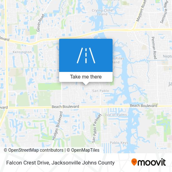 Falcon Crest Drive map