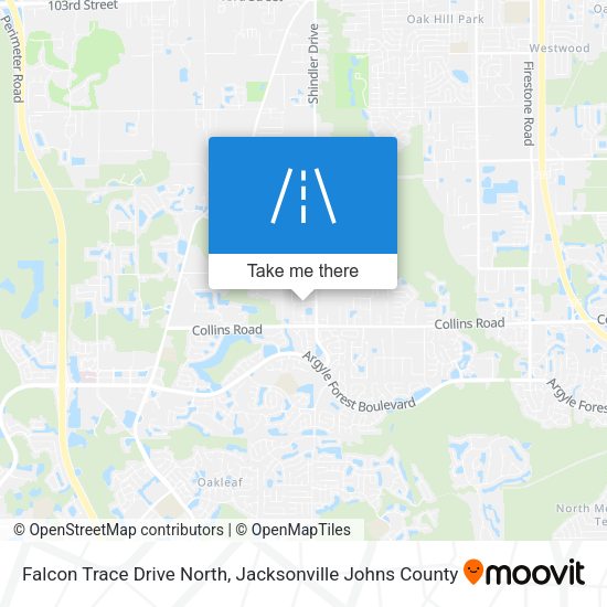 Mapa de Falcon Trace Drive North