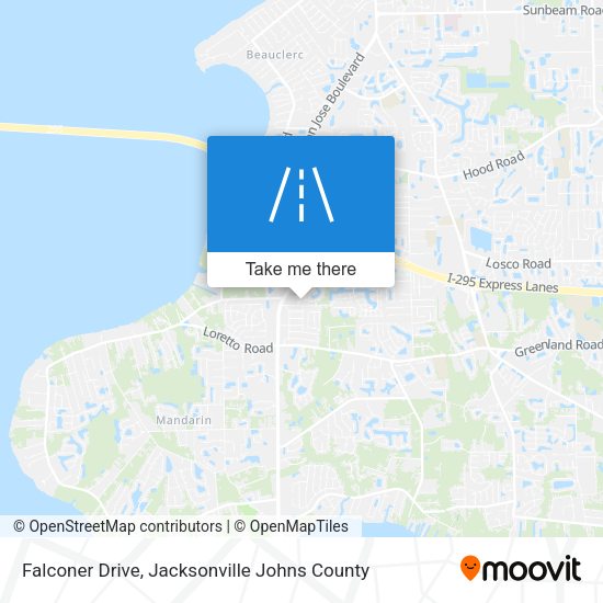 Falconer Drive map