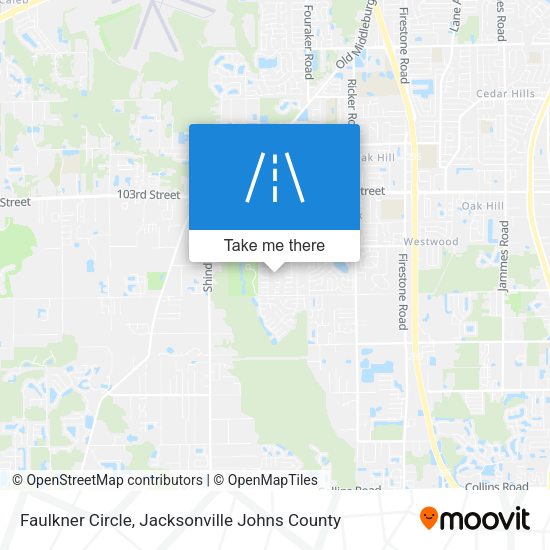 Faulkner Circle map