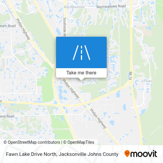 Fawn Lake Drive North map