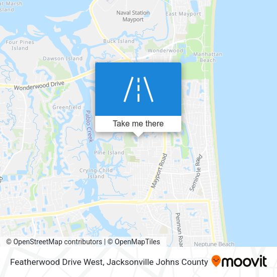 Featherwood Drive West map