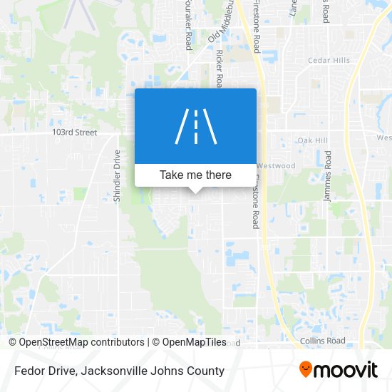 Fedor Drive map