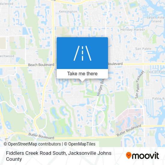 Fiddlers Creek Road South map