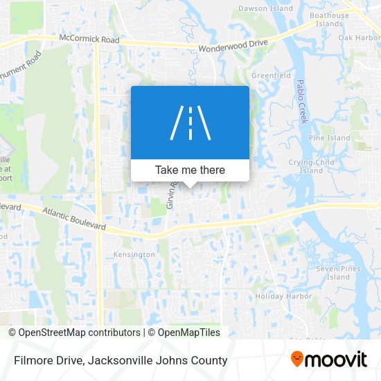 Filmore Drive map