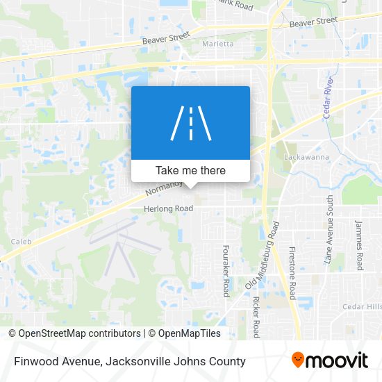 Finwood Avenue map